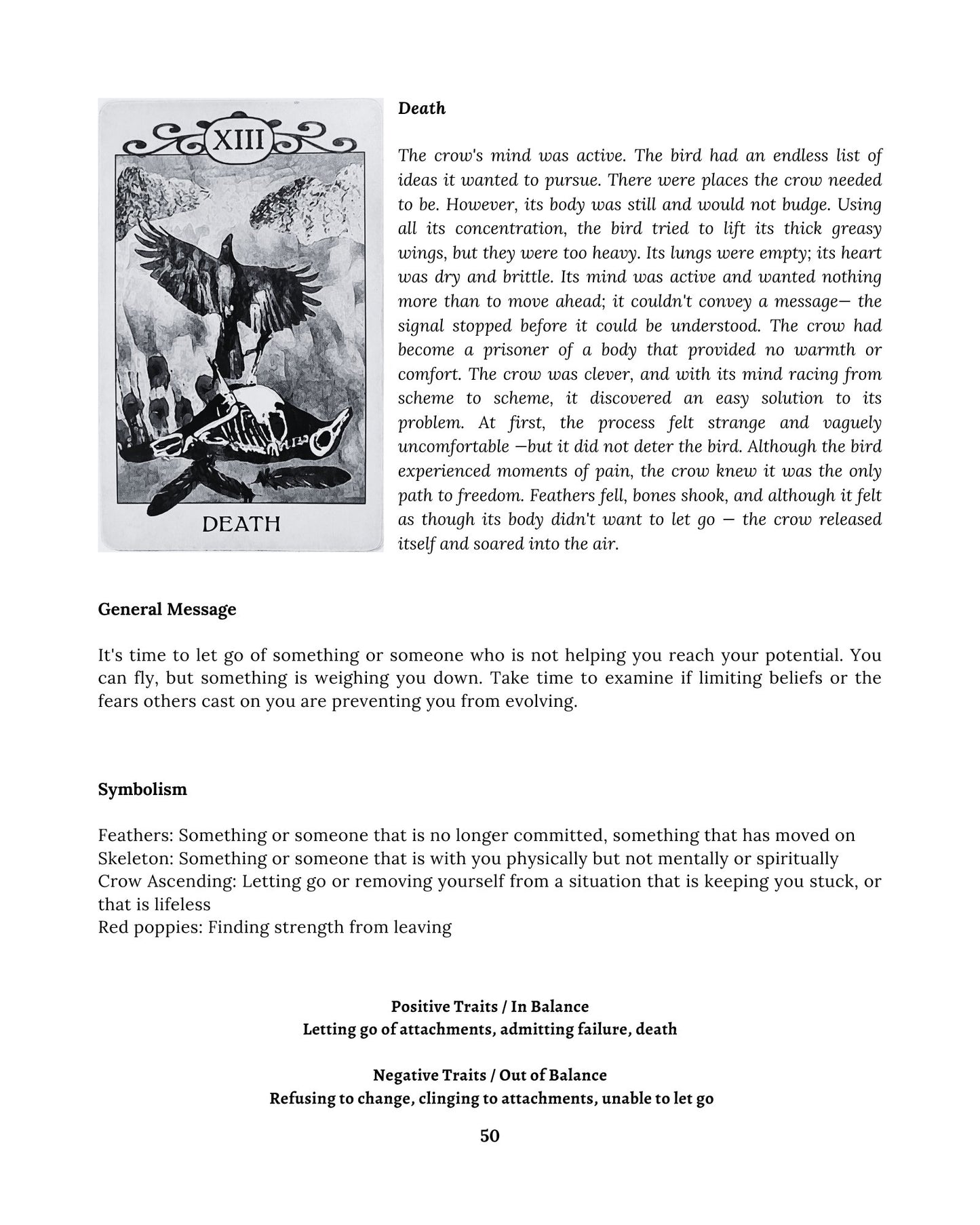 SIGNED - The Extended Guidebook for the Crow Tarot - 2023 edition