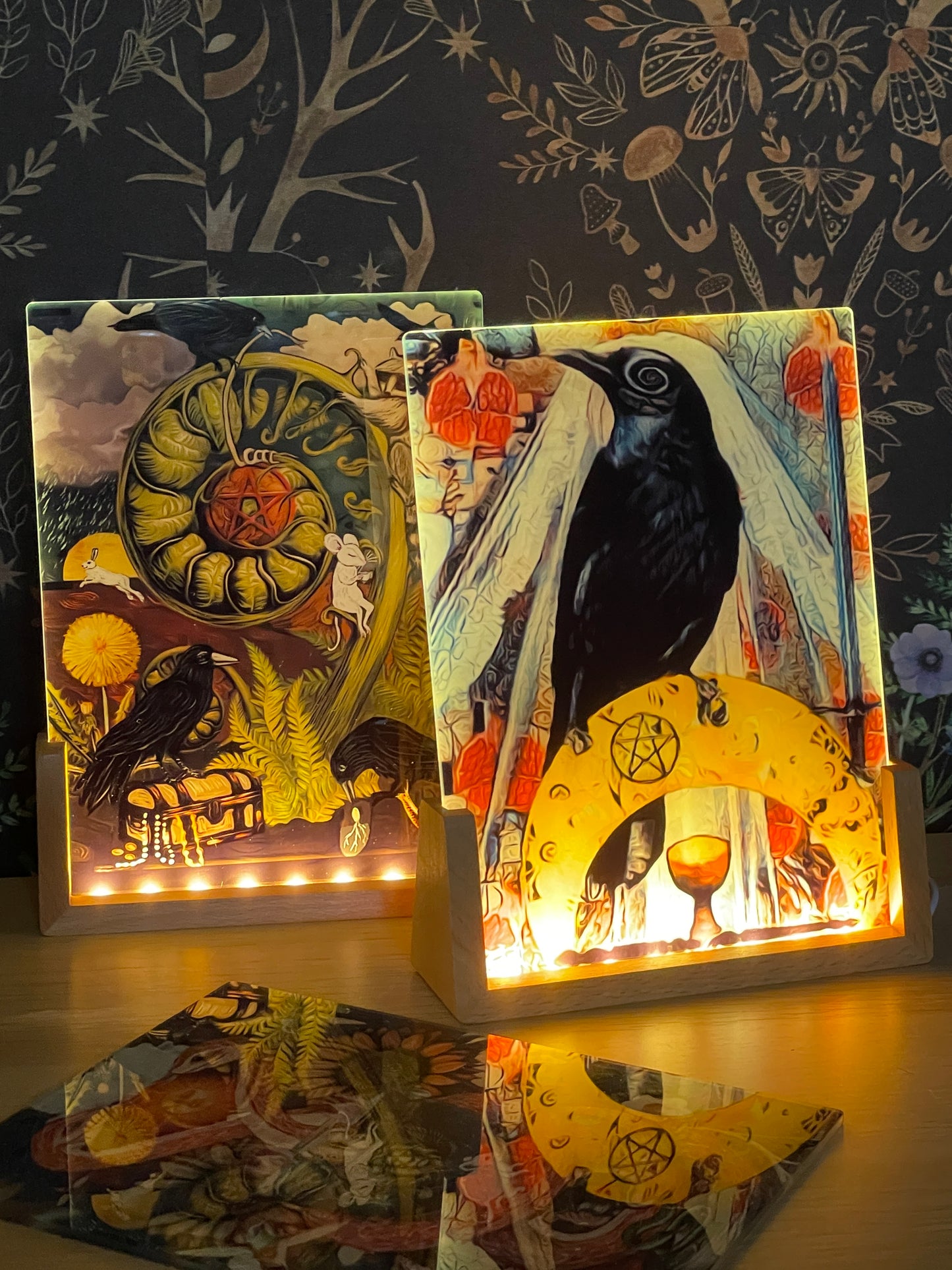 Night Light - The High Priestess (Crow Tarot)