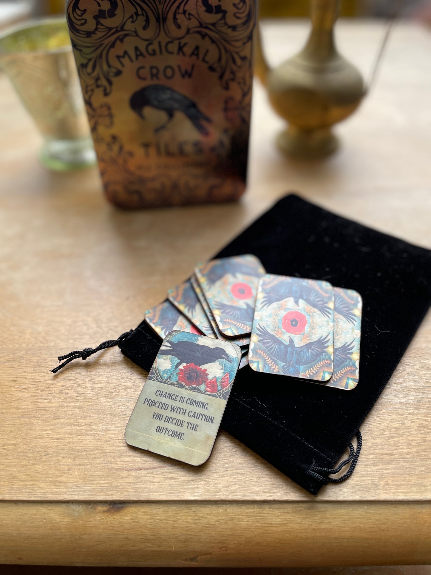 Magickal Crow Tiles- Shipping begins LATE August